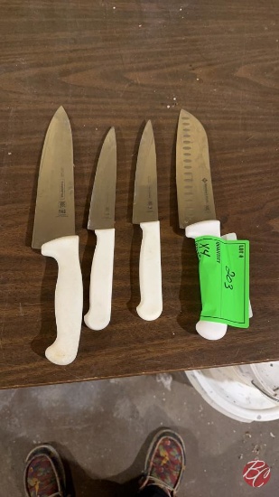 Stainless Steel Carving Knives W/ Rubber Handles