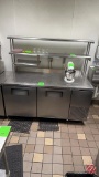 True TWT-67 Stainless Worktop Cooler W/Casters 67