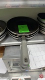 Aluminum Frying Pans W/ Rubber Handles 12-1/2