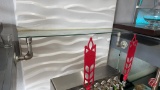 Industrial Elbows W/ Glass Shelf Display 31