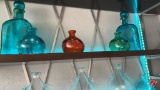 Glass Medium Size Bottles (Blue,Red&Green)