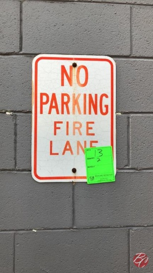 No Parking Fire Lane Sign