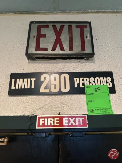 Limit 290 Person Signs