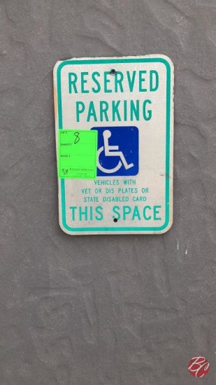 Reserved Parking Sign
