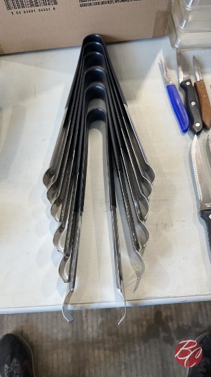 Vollrath Stainless Tongs W/ Rubber Handles