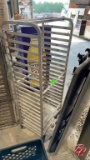 Aluminum Full Size Sheet Pan Rack W/ Casters