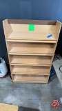 Wood Slanted Book Shelf Approx: 37