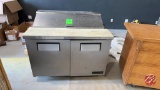 True TSSU-48-12 Stainless 2-Door Prep Cooler 48