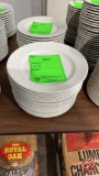 Steelite White/Cream Round Dinner Plates 9