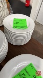 Cander White/Cream Round Dinner Plates 9