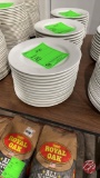 Cander White/Cream Round Dinner Plates 9