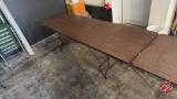 Wood Pop Up Banquet Tables 10ft