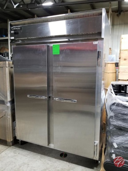 Continental Stainless 2-Door Refrigerator