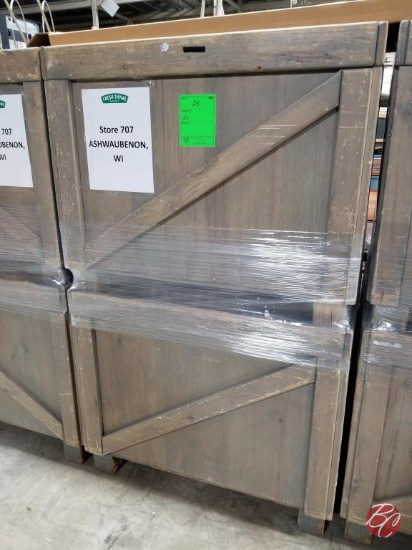 Wooden Produce Bins 36x36x31