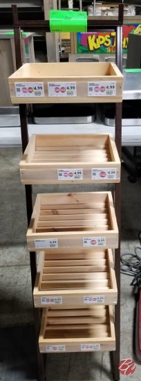 Metal Framed Wooden Self Merchandiser Display