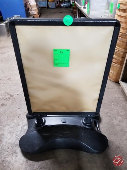 Weighted Double Sided Signage