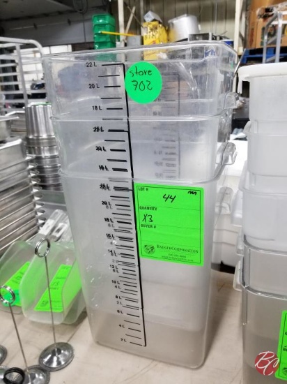Cambro 22 Qt. Containers