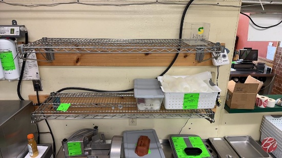 Chrome Metro Shelves W/ Brackets 48" x 14"