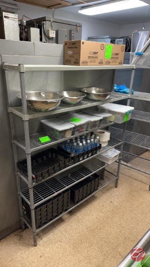 Coated Grey Inventory Rack 60" x 12" x 73"