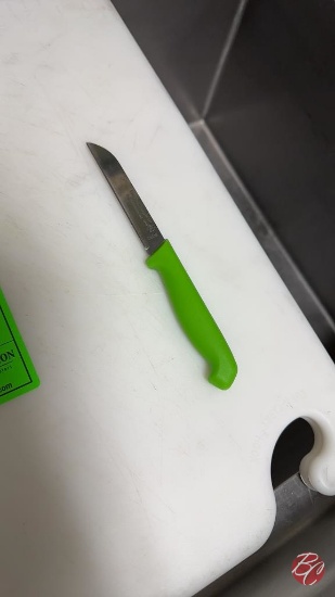 Stainless Steel Paring Knives W/ Rubber Handles