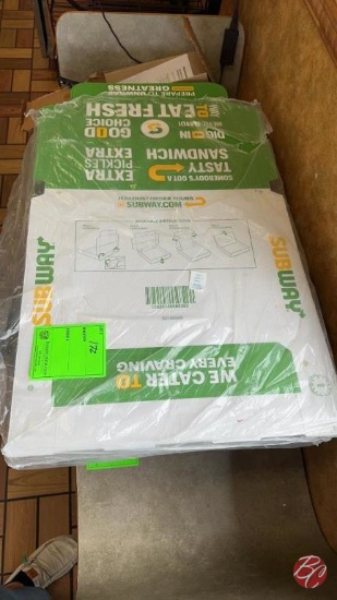 Subway Cardboard Party Platter Boxes