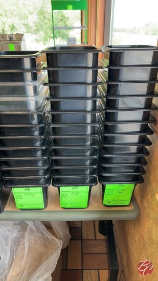 Cambro Black Inserts 1/6 Size 6" Deep