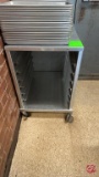 Aluminum Full Size Sheet Pan Cart W/ Casters