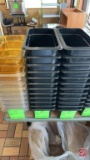 Cambro Black Inserts 1/3 Size 6
