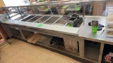 Duke Stainless Prep Station W/ Curved Glass 87