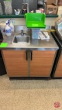 Duke Stainless Single Well Sink Cabinet 36x30x36