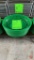 Plastic Green Sandwich Baskets
