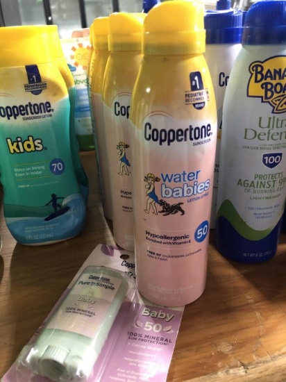 Coppertone Water Babies Lotion Spray & 1-Roll On