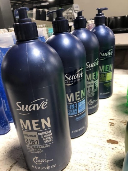 Suave Men 3-In-1, 2-In-1 Shampoo, Conditioner, &