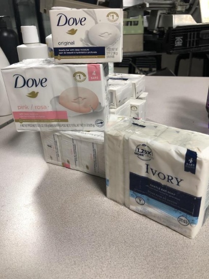 Dove Original, Pink & Ivory Bar Soap