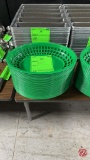 Plastic Green Sandwich Baskets