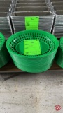 Plastic Green Sandwich Baskets