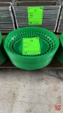 Plastic Green Sandwich Baskets