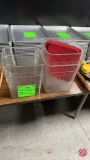 Cambro Measuring Containers W/ (2) Lids 4qt & 8qt