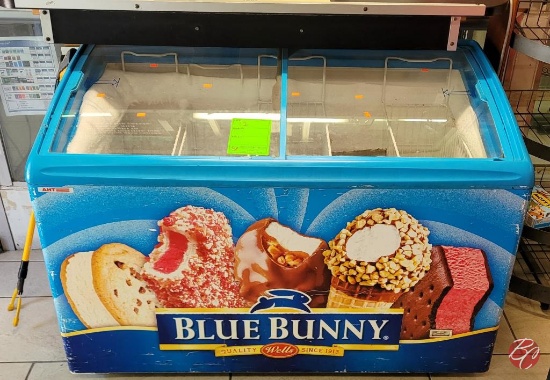 Blue Bunny Slide Top Chest Freezer