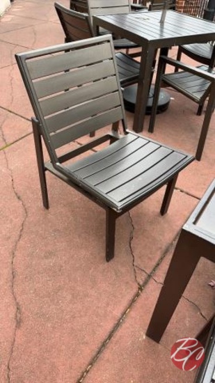 Metal Black Outside Patio Chairs