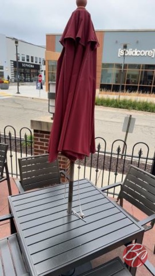 Outside Patio Umbrellas W/ Weighted Stand