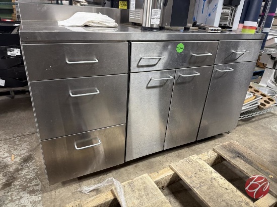 Stainless Steel Prep Table With Drawers