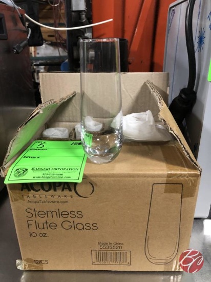 Acopa Stem Flute Glasses