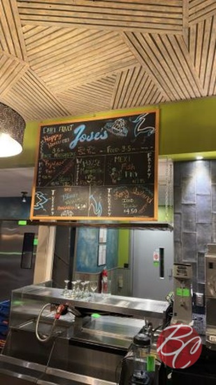 Wood Frame Special Chalkboard