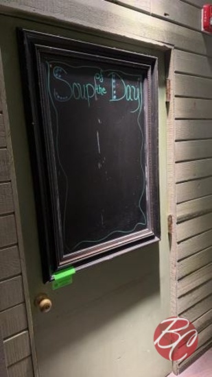 Dark Wood Frame Special Chalkboard