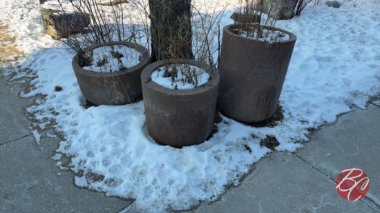 Stone Outside Planters