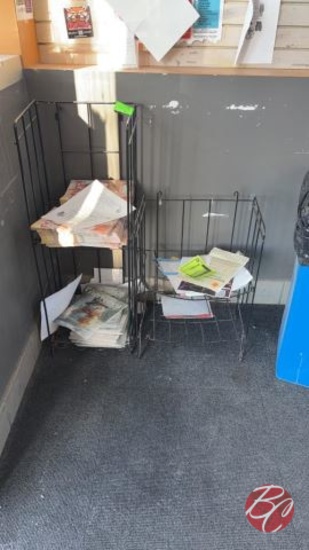 Metal Magazine/Newspaper Merchandise Stand