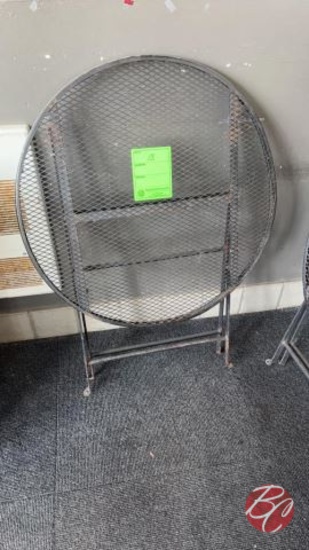 Round Metal Outdoor Table