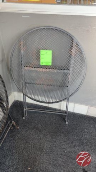 Round Metal Outdoor Table