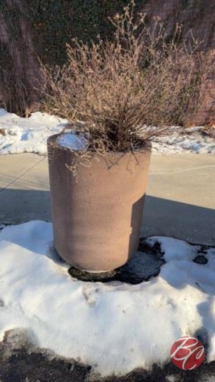 Stone Outside Round Planter
